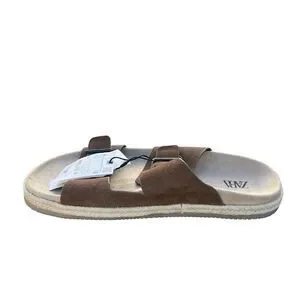 Zara Sandals Men Double Buckle Strap Flat Size US 9 EU 42 Brown Slip On Slides Zara | Shoes | Zara Sandals Men Double Buckle Strap Flat  main image 3